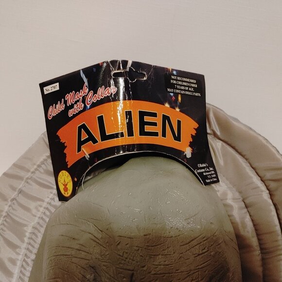 RUBIE'S Halloween ALIEN Mask with cowl BNWT Kids - Picture 7 of 7